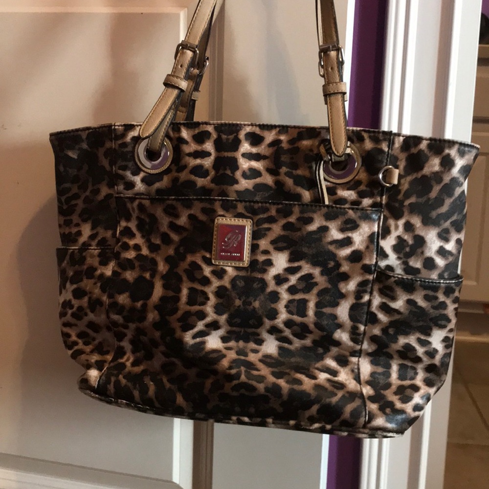Grace Adele Cheetah Print Purse